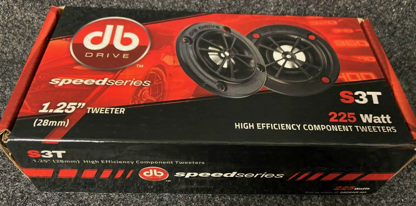 Tweeters de Alta Eficiencia DB Drive S3T 225 Watts 1.25 Pulgadas 4 Ohms 150 Watts RMS Speed Series