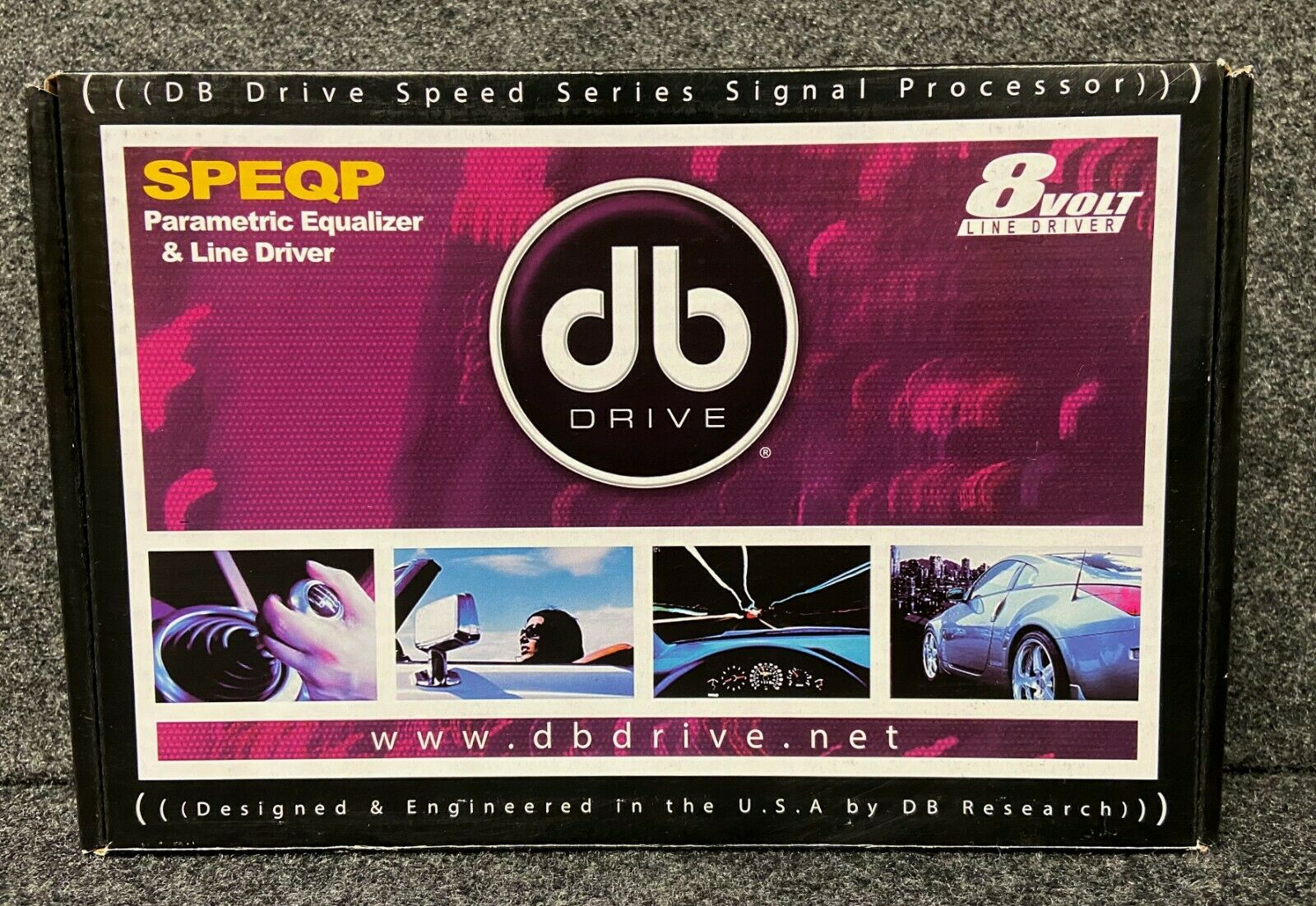 Ecualizador Paramétrico 4 Bandas DB Drive SPEQP 8 Volts RMS Controles Iluminados