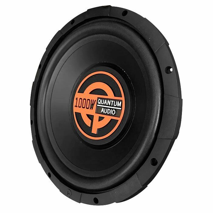 Subwoofer Potente Doble Bobina Quantum Audio Q1000/12D4 1000 Watts Máx 12 Pulgadas 4 Ohms DVC 250 Watts RMS