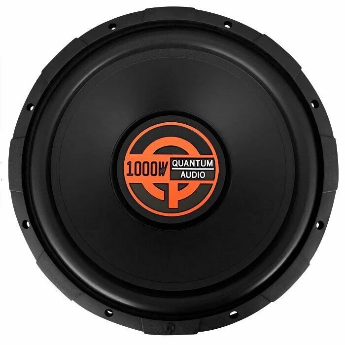 Subwoofer Potente Doble Bobina Quantum Audio Q1000/12D4 1000 Watts Máx 12 Pulgadas 4 Ohms DVC 250 Watts RMS